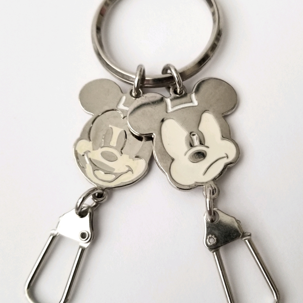 Disney Mickey Mouse Keychain With 2 Different Expr
